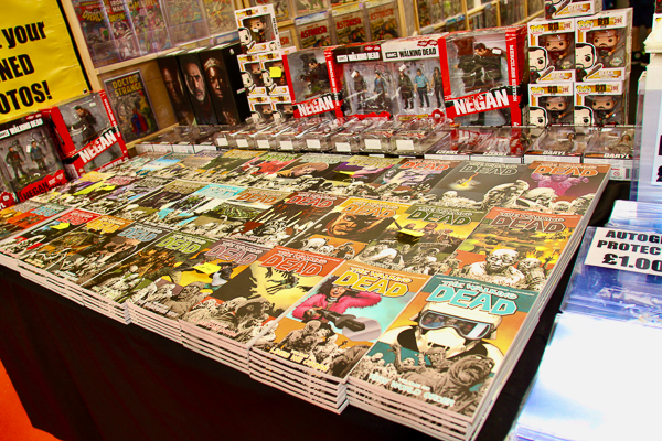 Graphic novel/Comic stand at Comic Con.