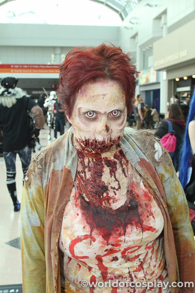 Zombie cosplay at Comic Con.