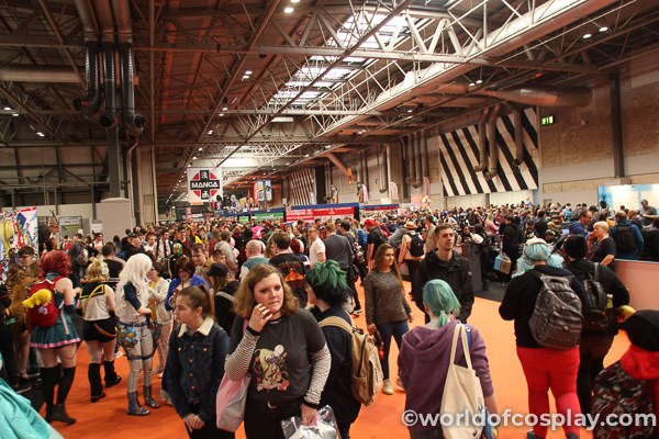 Large crowds on Saturday at MCM Birmingham Comic Con.