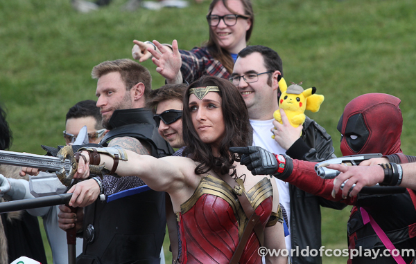 Wonder Woman crossplay at Comic Con.