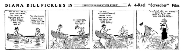 A Diana Dillpickles cartoon strip, that inspired one of the first cosplays.