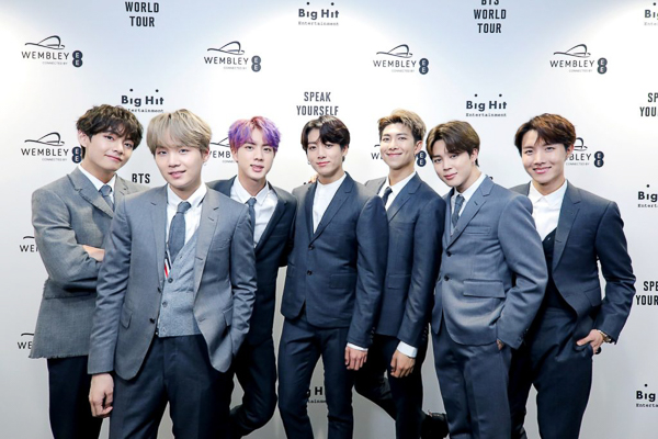 K-Pop band BTS plays Wembley Stadium in the UK.