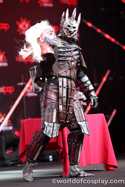 Kenus Cosplay from Austria – as Eredin from The Witcher 3 – competes at the Euro Cosplay Championship Finals at MCM London Comic Con October 2019 to become a Master Cosplayer.